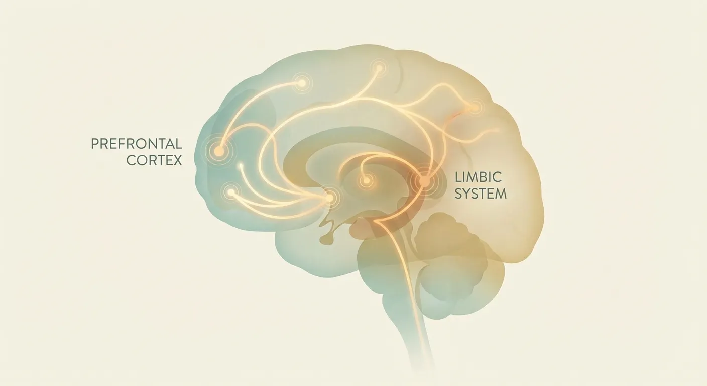 Neural pathways diagram showing ritual practice strengthening brain connections