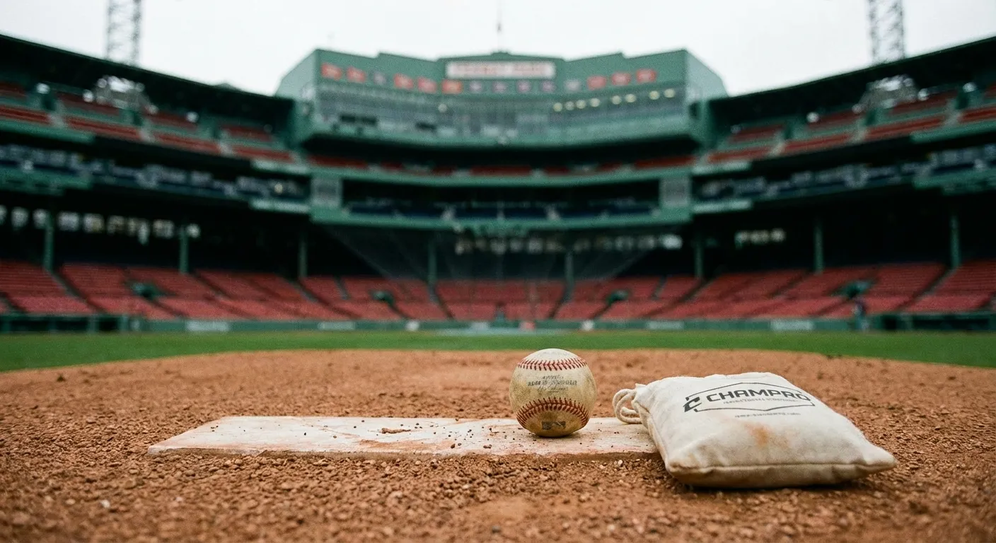 Empty pitcher's mound in a major league stadium