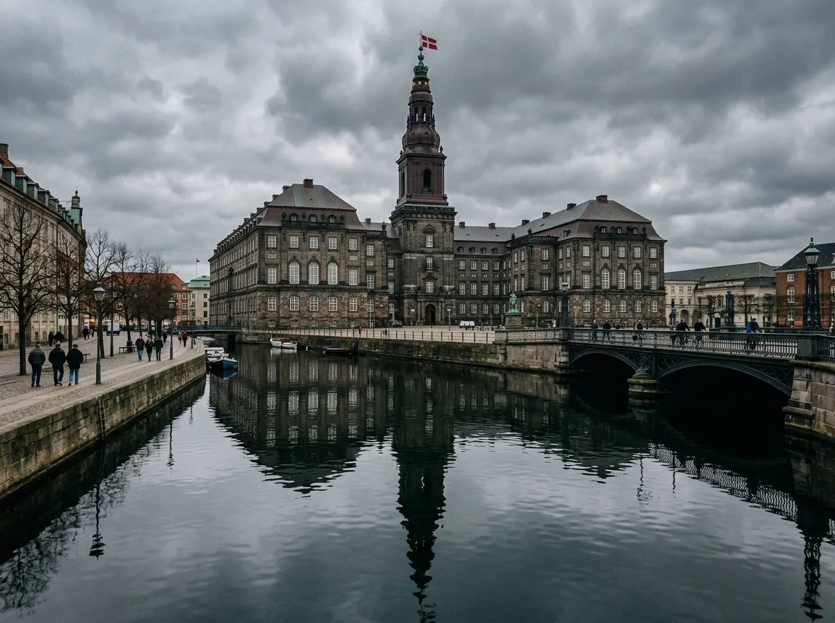 The Danish parliament building Christiansborg Palace in Copenhagen