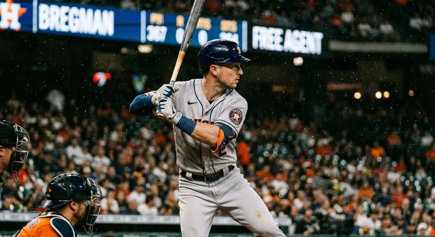 Alex Bregman in batting stance during a game