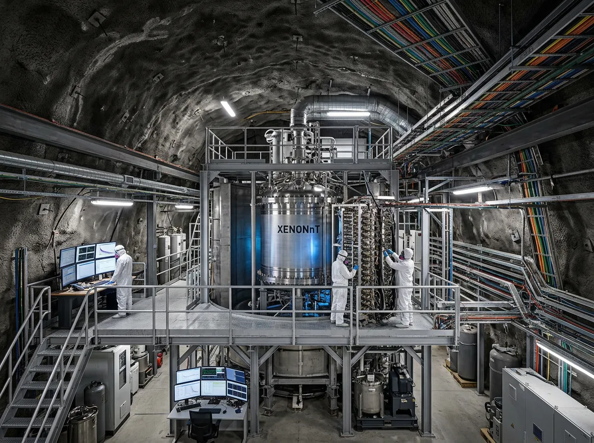 Underground dark matter detector facility with massive liquid xenon chamber