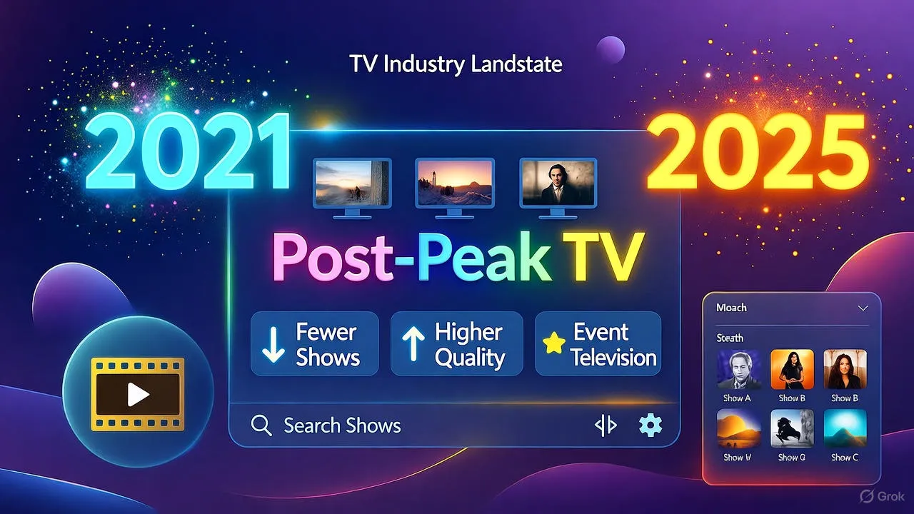 High-end TV production set with elaborate lighting and camera equipment