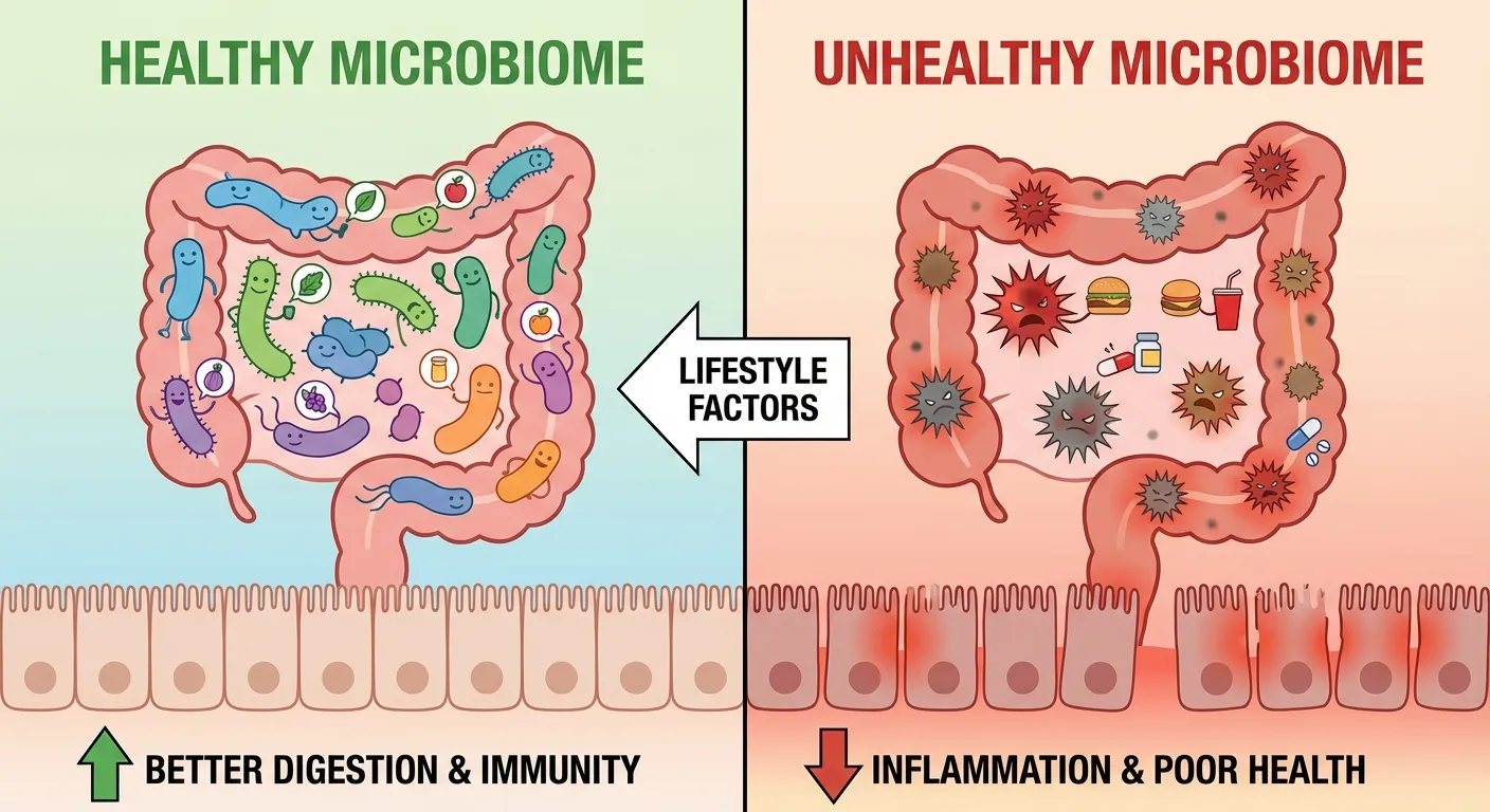 Comparison showing reduced enzyme capacity in disease states versus healthy individuals