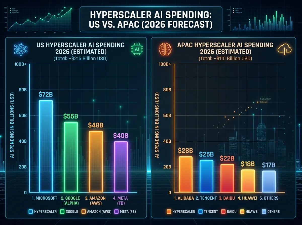 A bar chart comparing US and EU tech investment with a vast gap between the two bars
