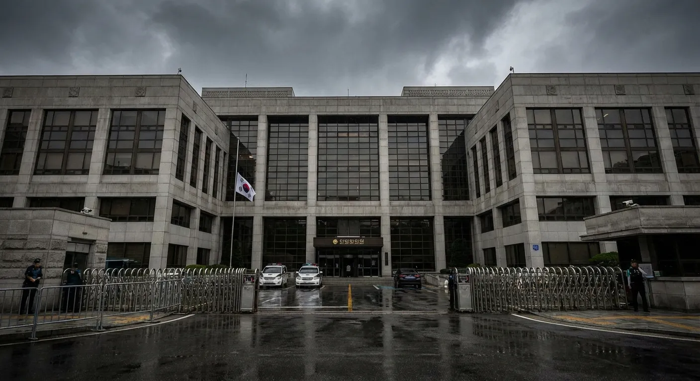 South Korean constitutional court building representing historic trial and democratic institutions