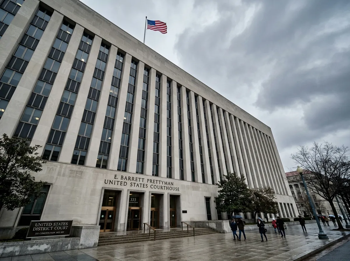 The E. Barrett Prettyman federal courthouse in Washington D.C. exterior view