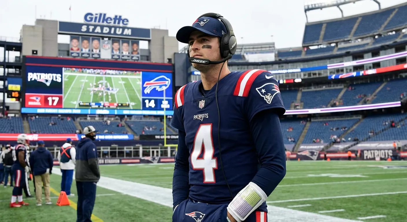 Jarrett Stidham during his time with the New England Patriots