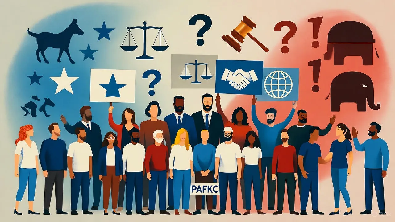 Visual representation of independent voters as the largest voting bloc, outnumbering Democrats and Republicans