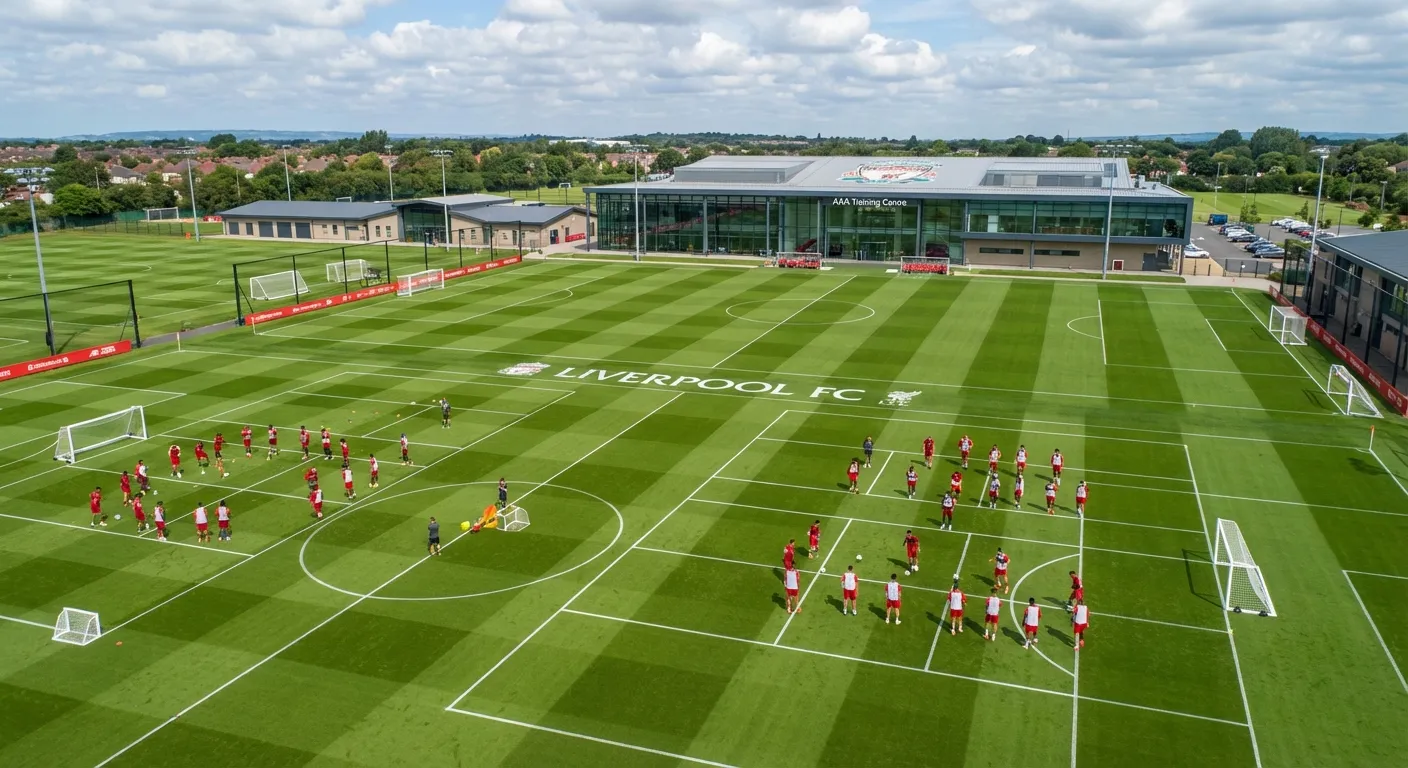 Liverpool training session at their AXA Training Centre facility