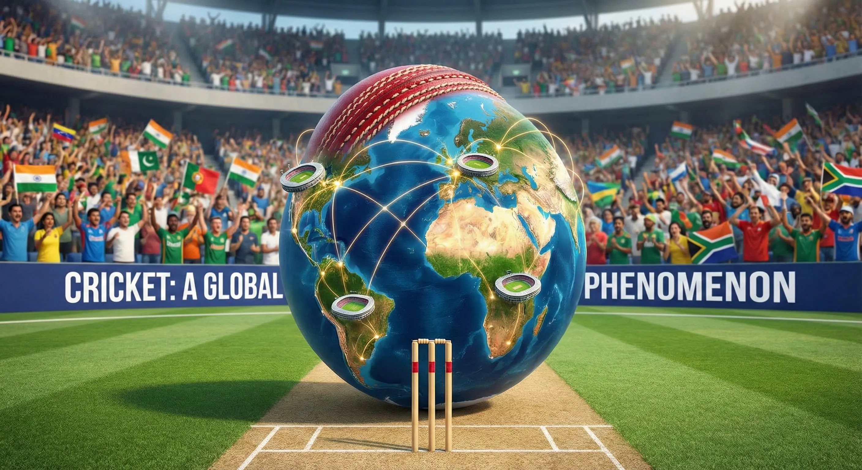 Packed cricket stadium in India with massive crowds during IPL match